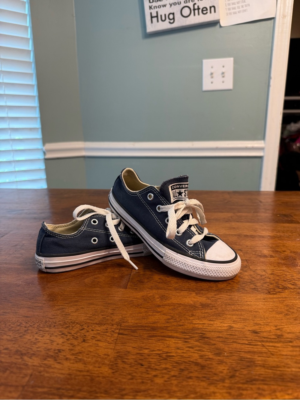 Converse Chuck Taylor All Star Low Top Navy Blue Kids Size 12
